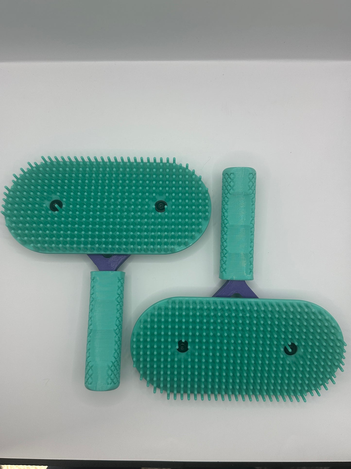 Teal And Purple Pakzs Ultimate Grooming Brush