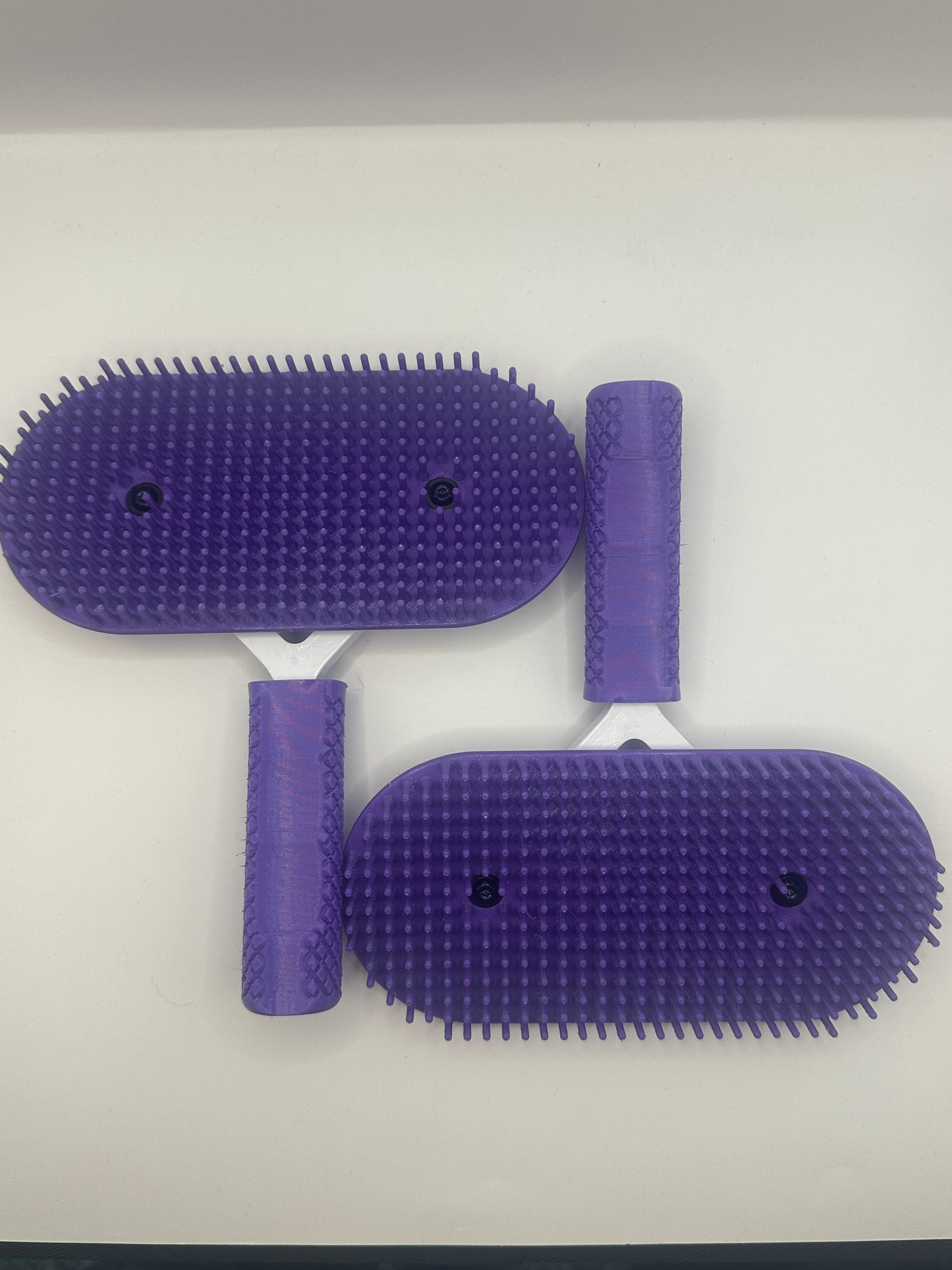 Purple And White Pakzs Ultimate Grooming Brush