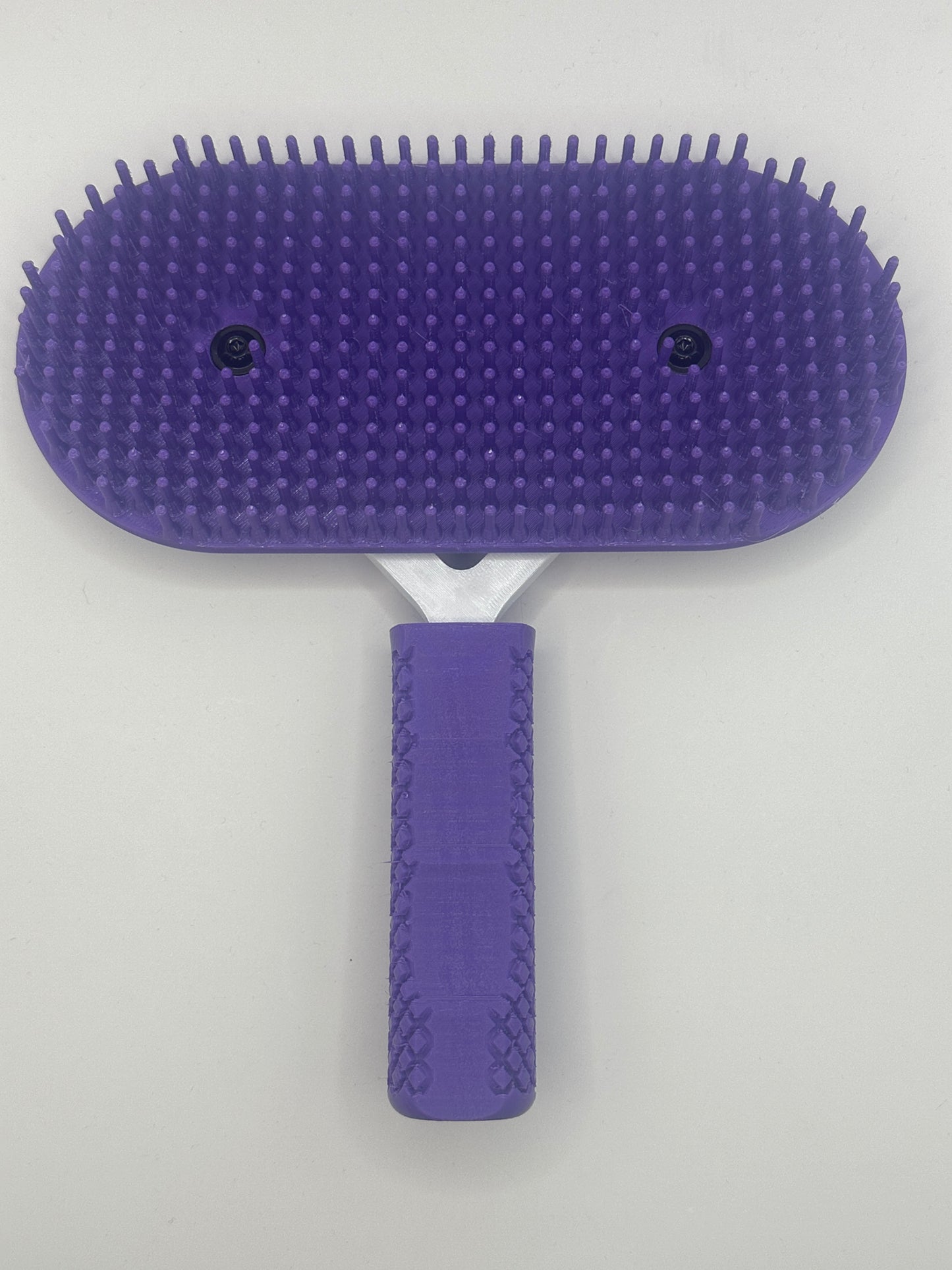 Purple And White Pakzs Ultimate Grooming Brush