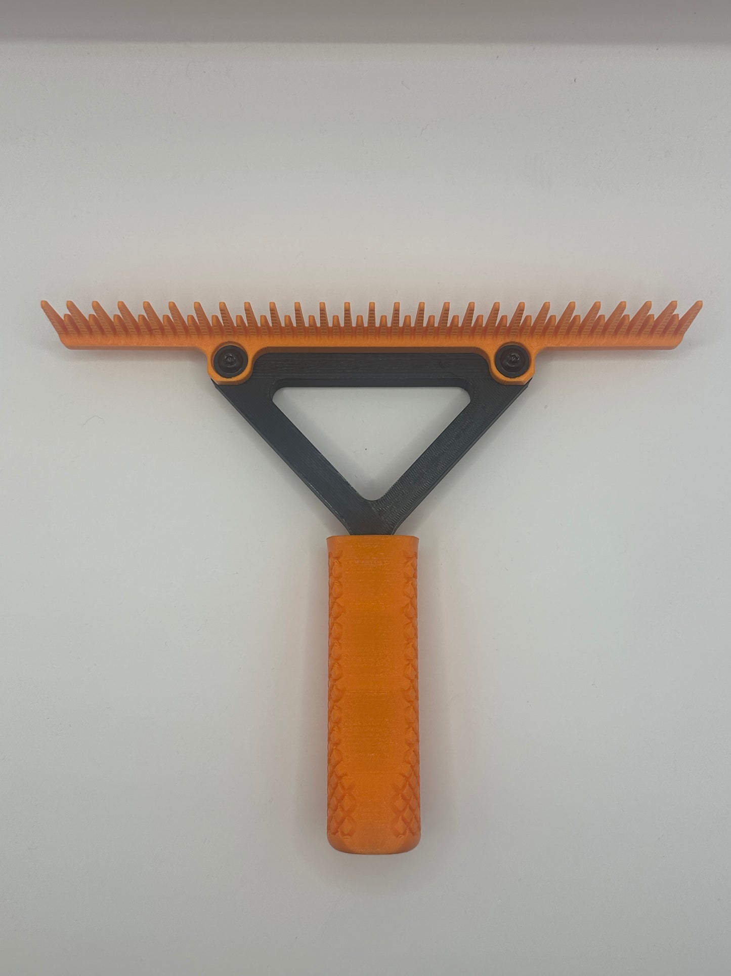 Large Orange And Black Pakzs Ultimate Grooming Comb